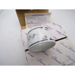 Princess House Heritage Blossom Napkin Rings Porcelain Set in‎ Box